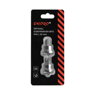 Gipszkarton behajtó bit Dnipro-M PH 2 25 mm acél S2 (2 db)