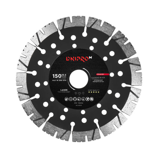 Gyémánt vágókorong Dnipro-M Grand 150x22.2 mm