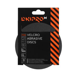 Tépőzáras csiszolókorong Dnipro-M P150 8 lyukú 125 mm (5 db/cs)